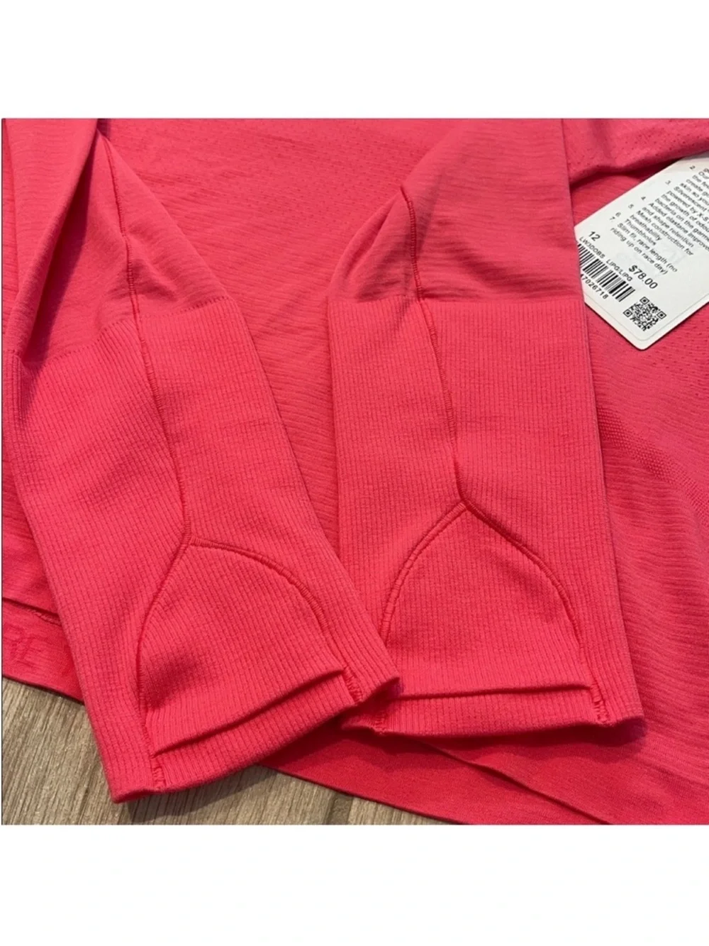 NWT Lululemon Swiftly Tech Long Sleeve Shirt 2.0 *Race Length Lip Gloss Sz 12